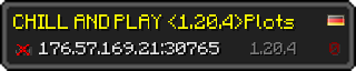 Userbar 320x64 in Minecraft-Stil für den Server 176.57.169.21:30765