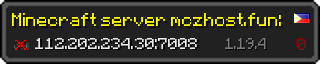 Userbar 320x64 in Minecraft-Stil für den Server 112.202.234.30:7008