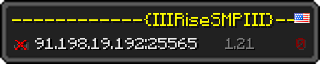 Userbar 320x64 in Minecraft-Stil für den Server 91.198.19.192:25565