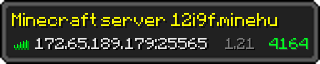 Userbar 320x64 in minecraft style for 172.65.189.179:25565