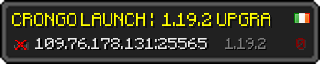 Userbar 320x64 in minecraft style for 109.76.178.131:25565