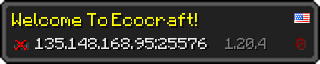 Userbar 320x64 in minecraft style for 135.148.168.95:25576