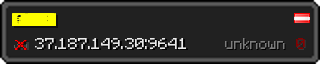 Userbar 320x64 in minecraft style for 37.187.149.30:9641