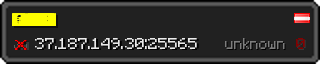 Userbar 320x64 in Minecraft-Stil für den Server 37.187.149.30:25565