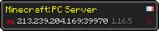 Userbar 320x64 in minecraft style for 213.239.204.169:39970