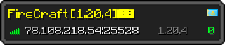 Юзербар 320x64 у стилі майнкрафт для сервера 78.108.218.54:25528