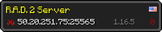 Userbar 320x64 in Minecraft-Stil für den Server 50.20.251.75:25565