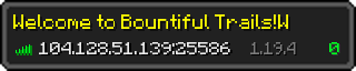 Userbar 320x64 in Minecraft-Stil für den Server 104.128.51.139:25586