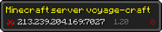 Userbar 320x64 in Minecraft-Stil für den Server 213.239.204.169:7027