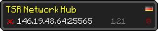 Userbar 320x64 in Minecraft-Stil für den Server 146.19.48.64:25565