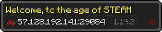 Userbar 320x64 in Minecraft-Stil für den Server 57.128.192.141:29084