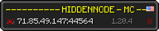Userbar 320x64 in Minecraft-Stil für den Server 71.85.49.147:44564