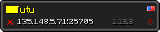 Userbar 320x64 in minecraft style for 135.148.5.71:25705