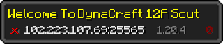 Userbar 320x64 in minecraft style for 102.223.107.69:25565