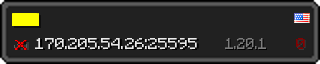 Юзербар 320x64 у стилі майнкрафт для сервера 170.205.54.26:25595