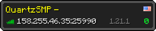 Userbar 320x64 in minecraft style for 158.255.46.35:25990