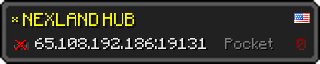 Userbar 320x64 in Minecraft-Stil für den Server 65.108.192.186:19131