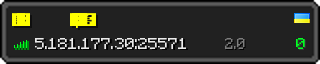 Userbar 320x64 in minecraft style for 5.181.177.30:25571