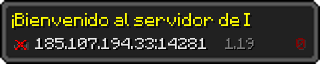 Userbar 320x64 in minecraft style for 185.107.194.33:14281