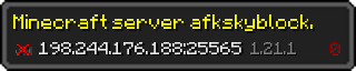 Userbar 320x64 in minecraft style for 198.244.176.188:25565