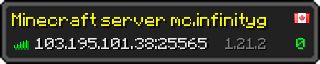 Userbar 320x64 in minecraft style for 103.195.101.38:25565