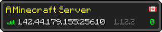 Userbar 320x64 in Minecraft-Stil für den Server 142.44.179.155:25610