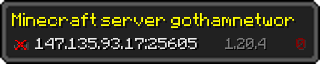 Userbar 320x64 in Minecraft-Stil für den Server 147.135.93.17:25605