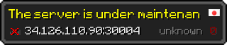 Userbar 320x64 in minecraft style for 34.126.110.90:30004