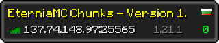 Userbar 320x64 in minecraft style for 137.74.148.97:25565