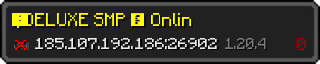 Userbar 320x64 in minecraft style for 185.107.192.186:26902