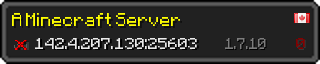 Userbar 320x64 in minecraft style for 142.4.207.130:25603