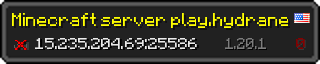 Userbar 320x64 in minecraft style for 15.235.204.69:25586