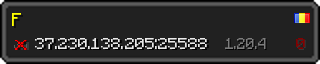 Userbar 320x64 in minecraft style for 37.230.138.205:25588