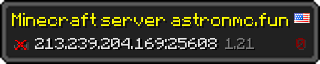 Userbar 320x64 in minecraft style for 213.239.204.169:25608