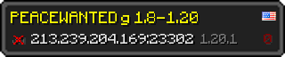 Userbar 320x64 in Minecraft-Stil für den Server 213.239.204.169:23302