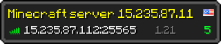 Userbar 320x64 in minecraft style for 15.235.87.112:25565