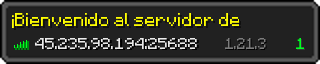 Userbar 320x64 in minecraft style for 45.235.98.194:25688