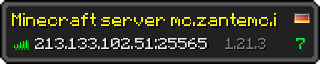 Userbar 320x64 in minecraft style for 213.133.102.51:25565