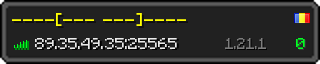 Userbar 320x64 in minecraft style for 89.35.49.35:25565