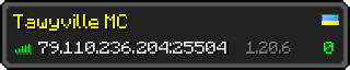 Userbar 320x64 in minecraft style for 79.110.236.204:25504