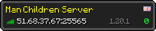 Userbar 320x64 in Minecraft-Stil für den Server 51.68.37.67:25565