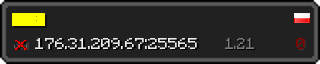 Userbar 320x64 in minecraft style for 176.31.209.67:25565