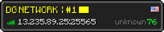 Userbar 320x64 in minecraft style for 13.235.89.25:25565