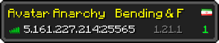 Userbar 320x64 in minecraft style for 5.161.227.214:25565