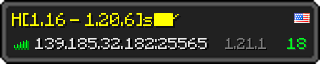 Userbar 320x64 in minecraft style for 139.185.32.182:25565