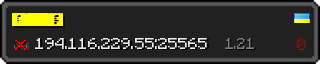 Userbar 320x64 in minecraft style for 194.116.229.55:25565