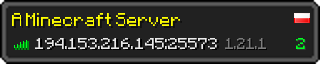 Userbar 320x64 in minecraft style for 194.153.216.145:25573