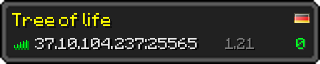 Userbar 320x64 in minecraft style for 37.10.104.237:25565