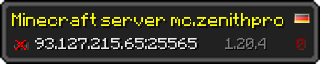 Юзербар 320x64 в стиле майнкрафт для сервера 93.127.215.65:25565