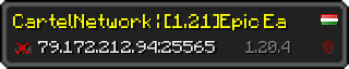 Userbar 320x64 in minecraft style for 79.172.212.94:25565